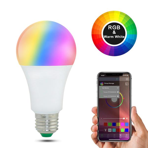 20 lägen Dimbar E27 RGB LED Smart-lampa