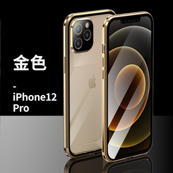 magnetfodral för iphon 12 pro max guld