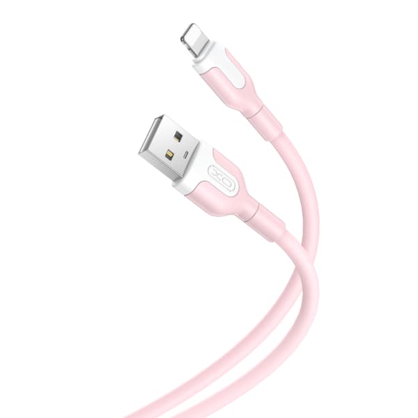 XO kabel NB212 USB - Lightning 1,0 m 2,1A rosa rosa