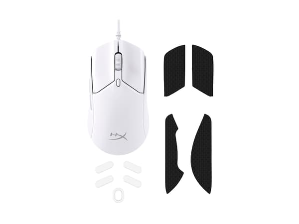 HyperX Pulsefire Haste 2 Optisk Kablet vit vit