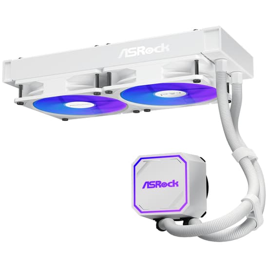 Asrock Pro 240 ARGB kölesystem 1-pack vit 120 mm