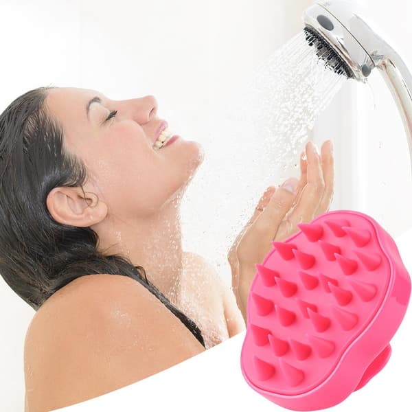 Silikon huvudbotten massage