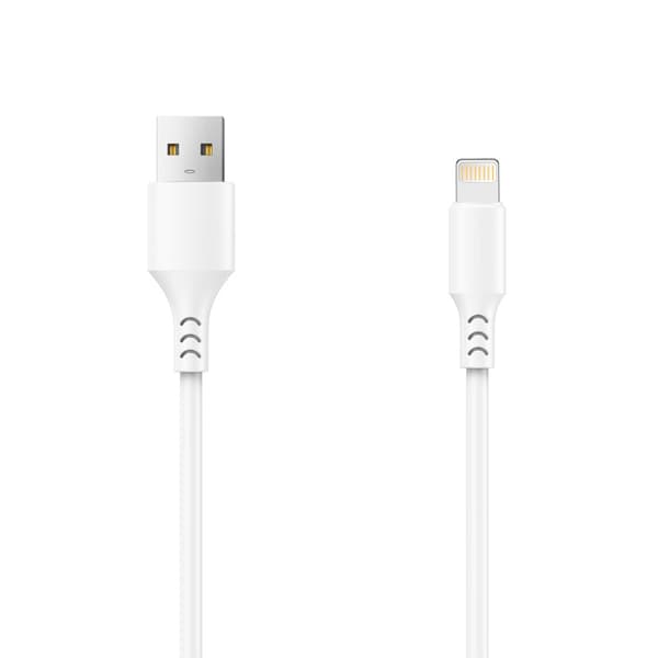 Setty kabel USB - Lightning 3,0 m 2A vit NY vit
