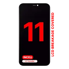 LCD-enhet med förmonterad stålplatta för iPhone 11 (Eftermarknad Pro: XO7 / Incell)