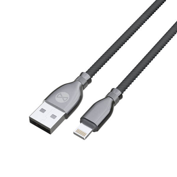 Forever Tornado-kabel USB - Lightning 1,0 m 3A svart