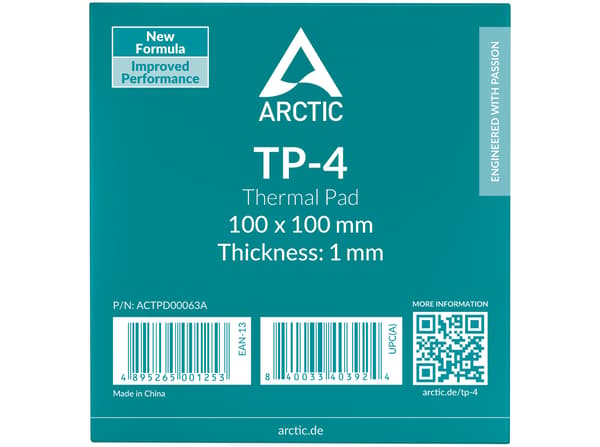 ARCTIC TP-4 Termisk pad 1-pack Grå