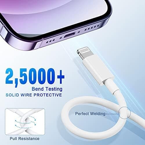 2 st 2 m USB C-Lightning kablar