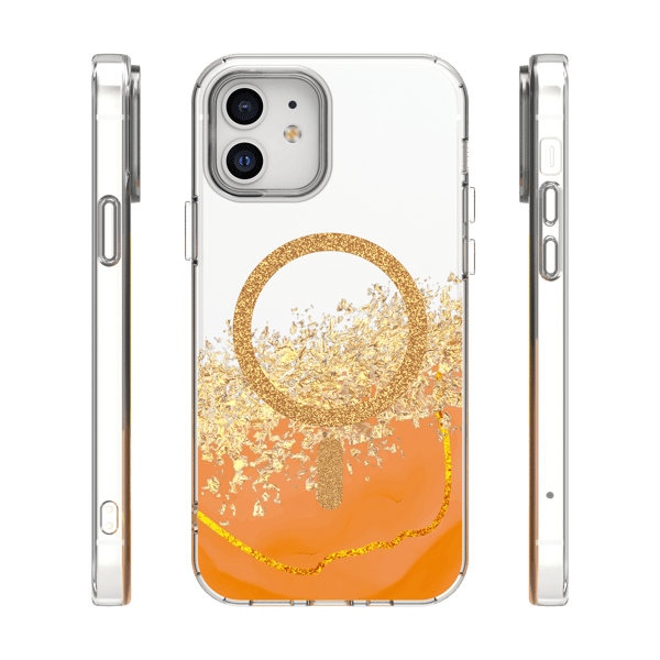 Epoxy Mag-fodral för iPhone 12 / 12 Pro 6,1\" orange