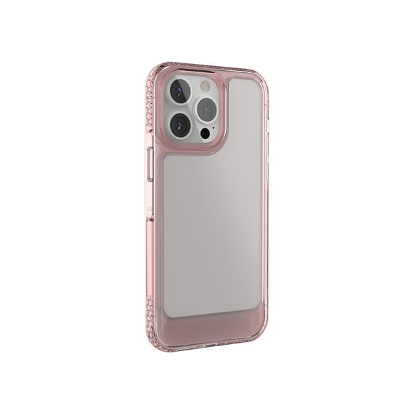 Silicone Case for iPhone 15 Pro Max - Clear Pink, Shockproof