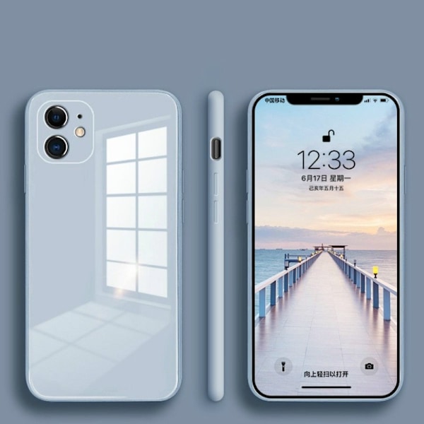 glasfodral för iphone 12pro|svart svart