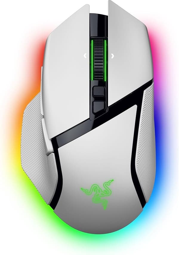 Razer Basilisk V3 pro Optisk trådlös Kabling vit
