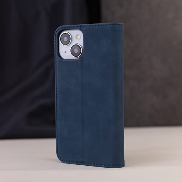 Smart suede case for Samsung Galaxy S26 navy blue