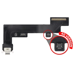 Laddningsport Flexkabel för iPad Air 4 / iPad Air 5 (Cellular) (Eftermarknad Plus) (Vit)