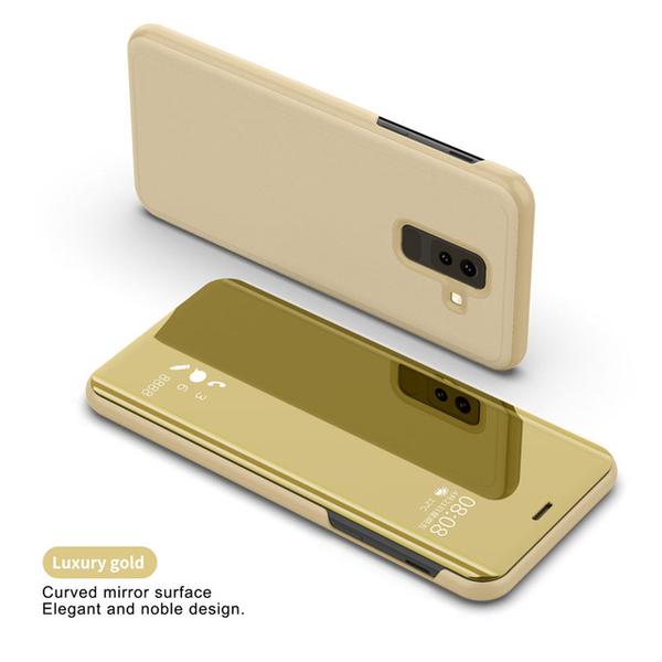 Elegant flipfodral för Samsung A 40 guld Gold