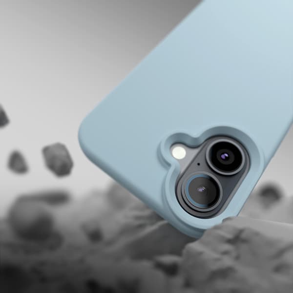Etteri Silicone Mag skal för iPhone 16e / 17e ljusblå blå