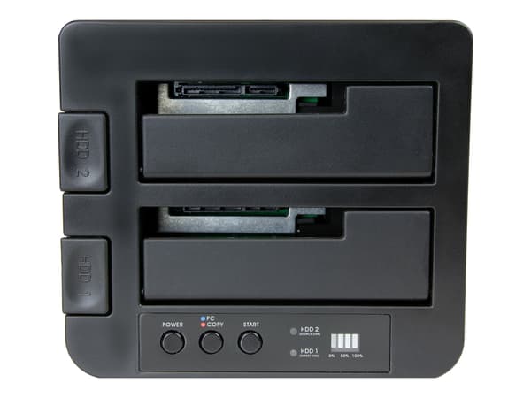 StarTech.com USB 3.1 (10Gbps) Hard Drive Duplicator Dock för 2.5 & 3.5 SATA SSD HDD 4Kn - USB/ USB-C [Thunderbolt 3 Compatible] Cloner (SDOCK2U313R)