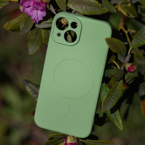 Simple Color Mag-skal för iPhone 16e / 17e ljusgrön