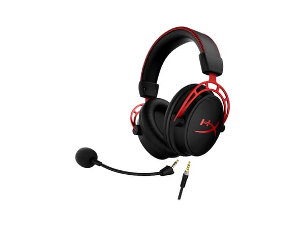 HyperX Cloud Alpha Kablet hörlurar svart röd