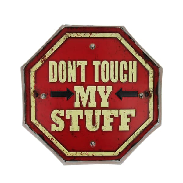 RETRO Metallskylt LED Don't Touch Forever Light
