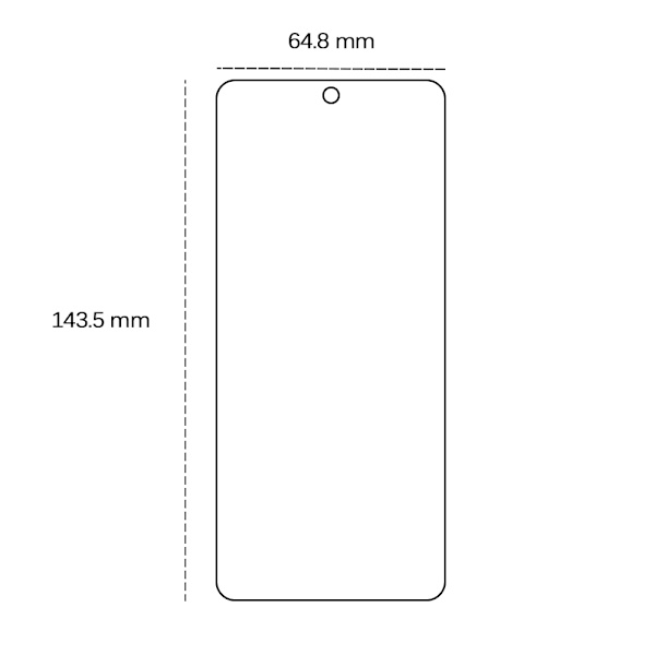 Härdat glas 2,5D för Google Pixel 8