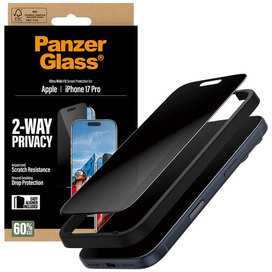 PanzerGlass® 2-vägs sekretess skärmskydd iPhone 17 Pro