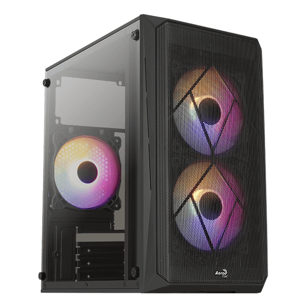 AeroCool CS-107-A-BK-v2 Tower Micro ATX svart svart