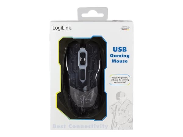 LogiLink Gaming Optisk Kablet svart