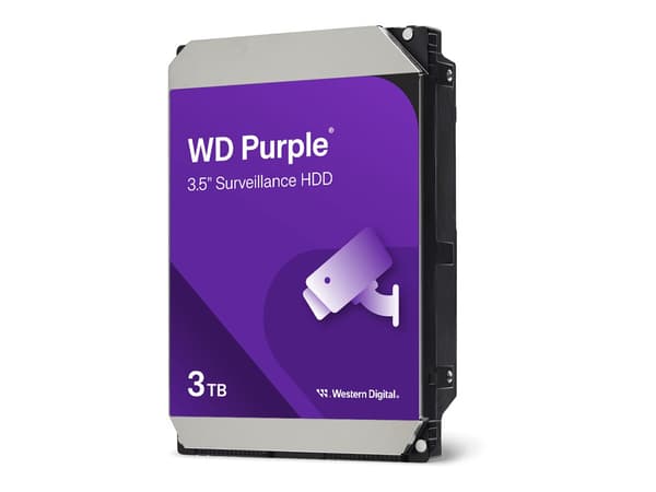 WD Purple hårddisk 3TB 3.5 Serial ATA-600