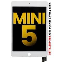 LCD-enhet med digitizer för iPad Mini 5 (renoverad) (vit)
