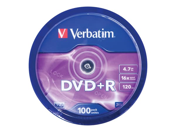 Verbatim 100x DVD+R 4.7GB