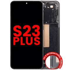 OLED-enhet med ram för Samsung Galaxy S23 Plus (USA och internationell) (Eftermarknad Plus) (Grön)