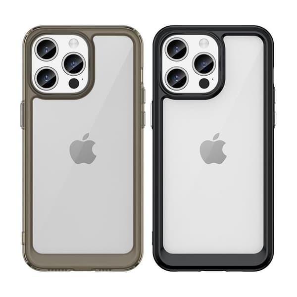 Baksilikonskal för iPhone 15 svart