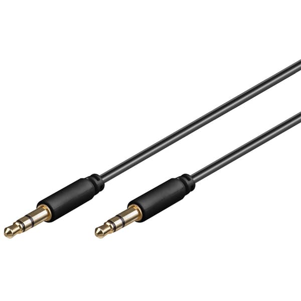 goobay Audiokabel svart svart