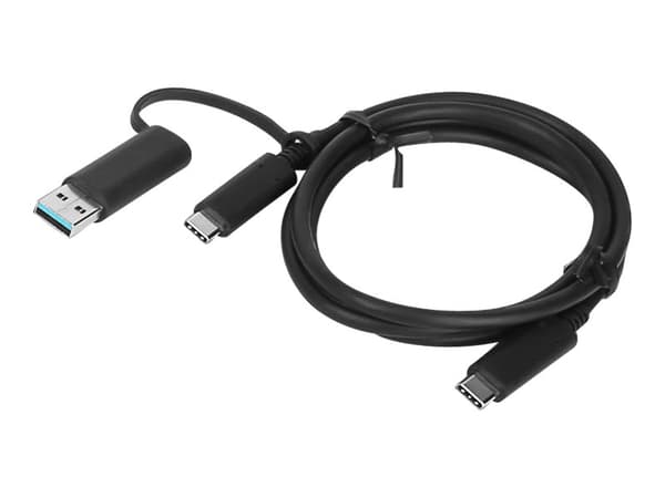Lenovo USB Type-C kabel 1m svart svart