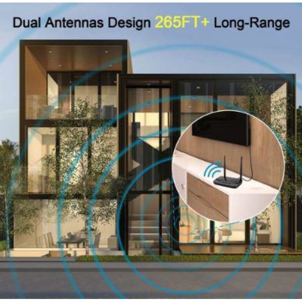Bluetooth 5.0-sändare,NFC 80m Long Range
