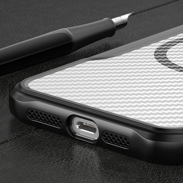 Defender Carbon Mag Case för iPhone 11 svart