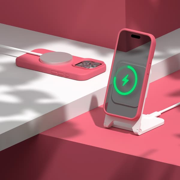 Etteri Silikonskal för iPhone 15 Pro Max hallon