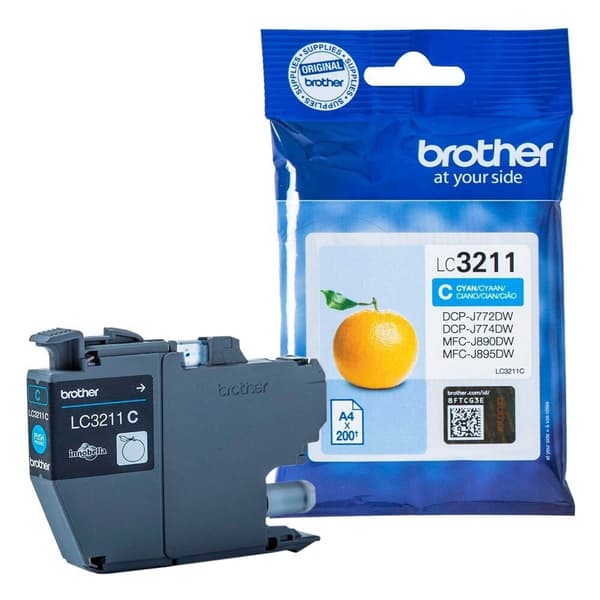 Brother LC 3211C Cyan 200 sidor bläck