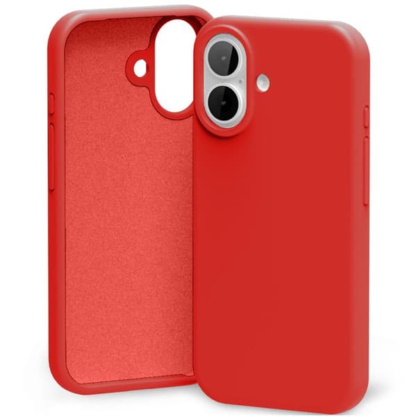 Etui Mercury Silicone till iPhone 17 röd