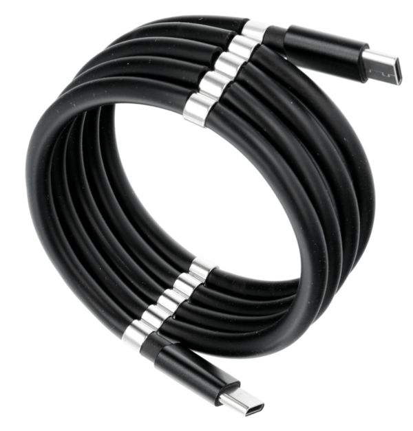 Kabeltyp TypC- C magnetisk kraftleverans vit