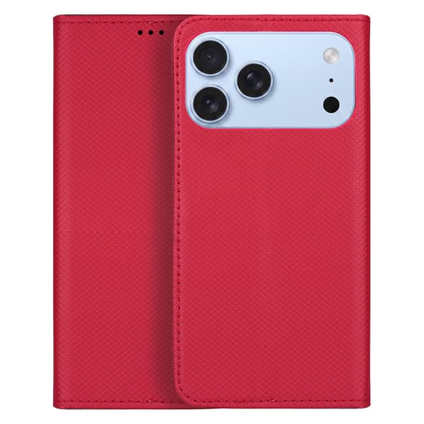 Smart Magnet fodral för iPhone 17 Pro Max / 18 Pro Max röd röd