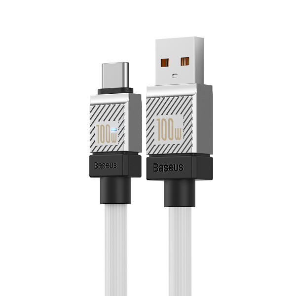 Baseus kabel CoolPlay USB - USB-C 1m 100W vit