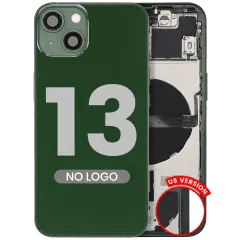 Baksida med smådelar för iPhone 13 (amerikansk version) (Aftermarket Plus) (Alpingrön)
