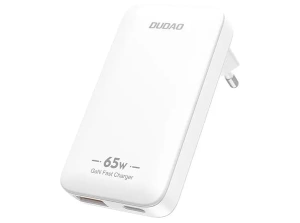 Dudao A65Q Adapter 65Watt GaN 1xUSB-C + 1xUSB-A vit vit