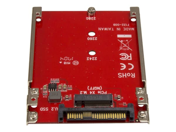 StarTech.com M.2 to U.2 Adapter - för M.2 PCIe NVMe SSDs - PCIe M.2 Drive to U.2 (SFF-8639) Host Adapter - M2 SSD Converter (U2M2E125) Interfaceadapte
