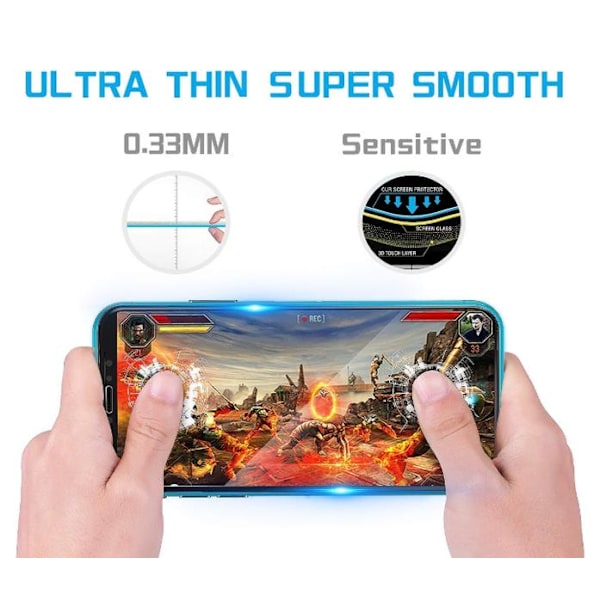 3 st Heltäckande Härdat Glas för Iphone 11 pro Max/ Xs max