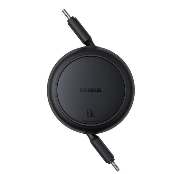 Baseus Free2Pull Mini Laddningskabel USB-C till USB-C 60W 1m Cluster Svart