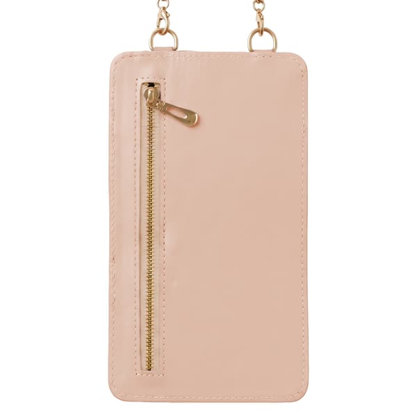 QUILTAD TELEFONVÄSKA 19*10,5*2CM ROSA