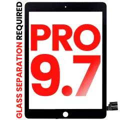 Digitizer för iPad Pro 9.7\" (OCA förinstallerad & glassseparation krävs) (Eftermarknad Plus) (Svart)