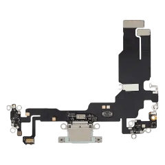 Laddningsport Flexkabel för iPhone 15 (Eftermarknad Plus) (Grön)